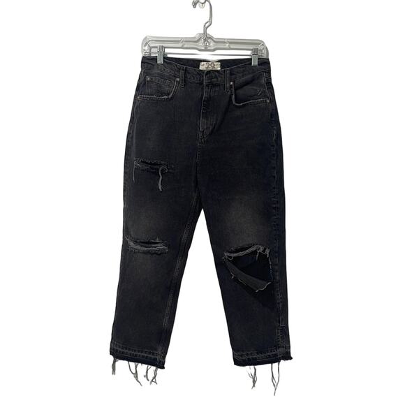 We The Free Denim - Free People We The Free Lita Distressed Jeans Black Size 29  Bohemian